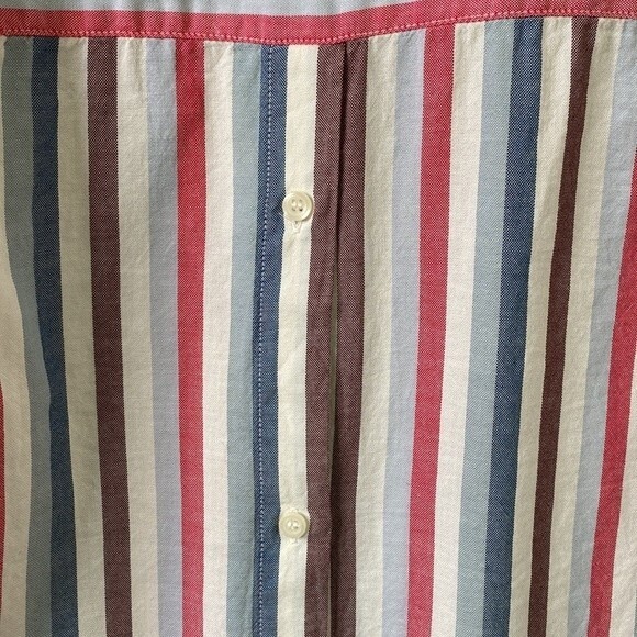 Madewell Button-Back Shirt in Pocatello Stripe Popover Striped Oversized Boxy - Picture 8 of 16
